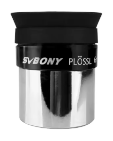Окуляр 6 мм PLOSSL поле 48° SVBONY 1.25" покриття FMC, 4-елементи у 2 групах модель SV131