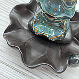 Тримач пахощів Жаба на лотосі (для пахощів-паличок і рідкого диму), фото 5