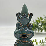 Тримач пахощів Жаба на лотосі (для пахощів-паличок і рідкого диму), фото 6