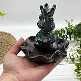 Тримач пахощів Жаба на лотосі (для пахощів-паличок і рідкого диму), фото 7