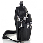 Чоловіча чорна шкіряна сумка-барсетка на кожен день Bexhill A25-228C, фото 10