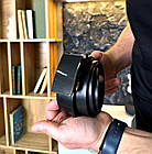 Чоловічий шкіряний ремінь із пряжкою автомат 3733, фото 5