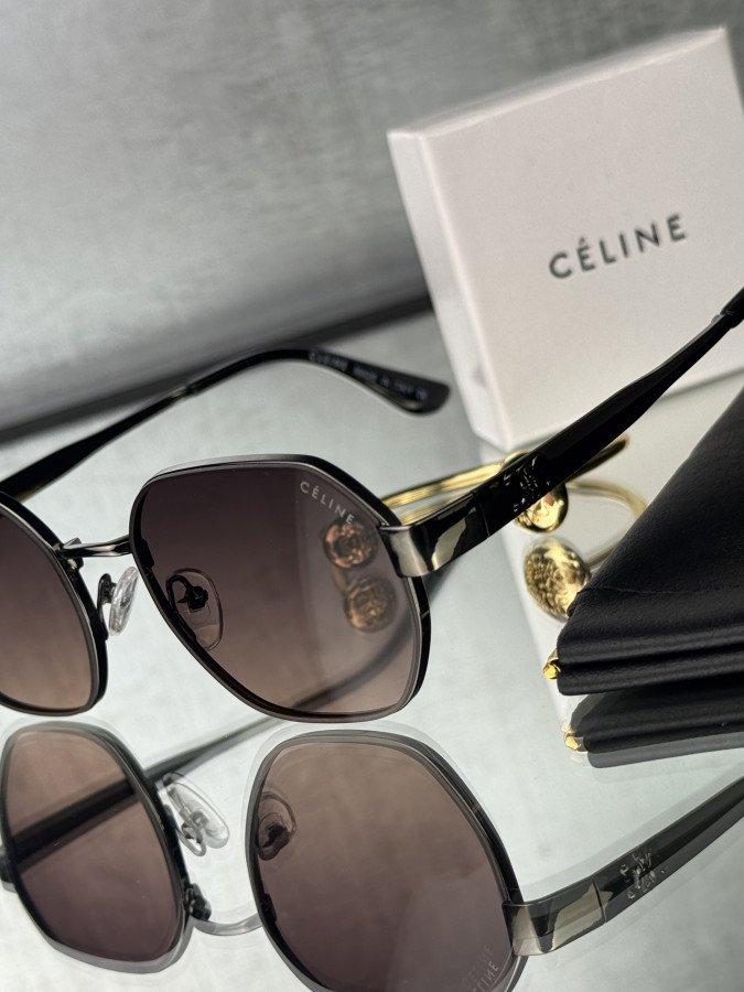 Жіночі сонцезахисні окуляри Celine Polaroid Brown, фото 1