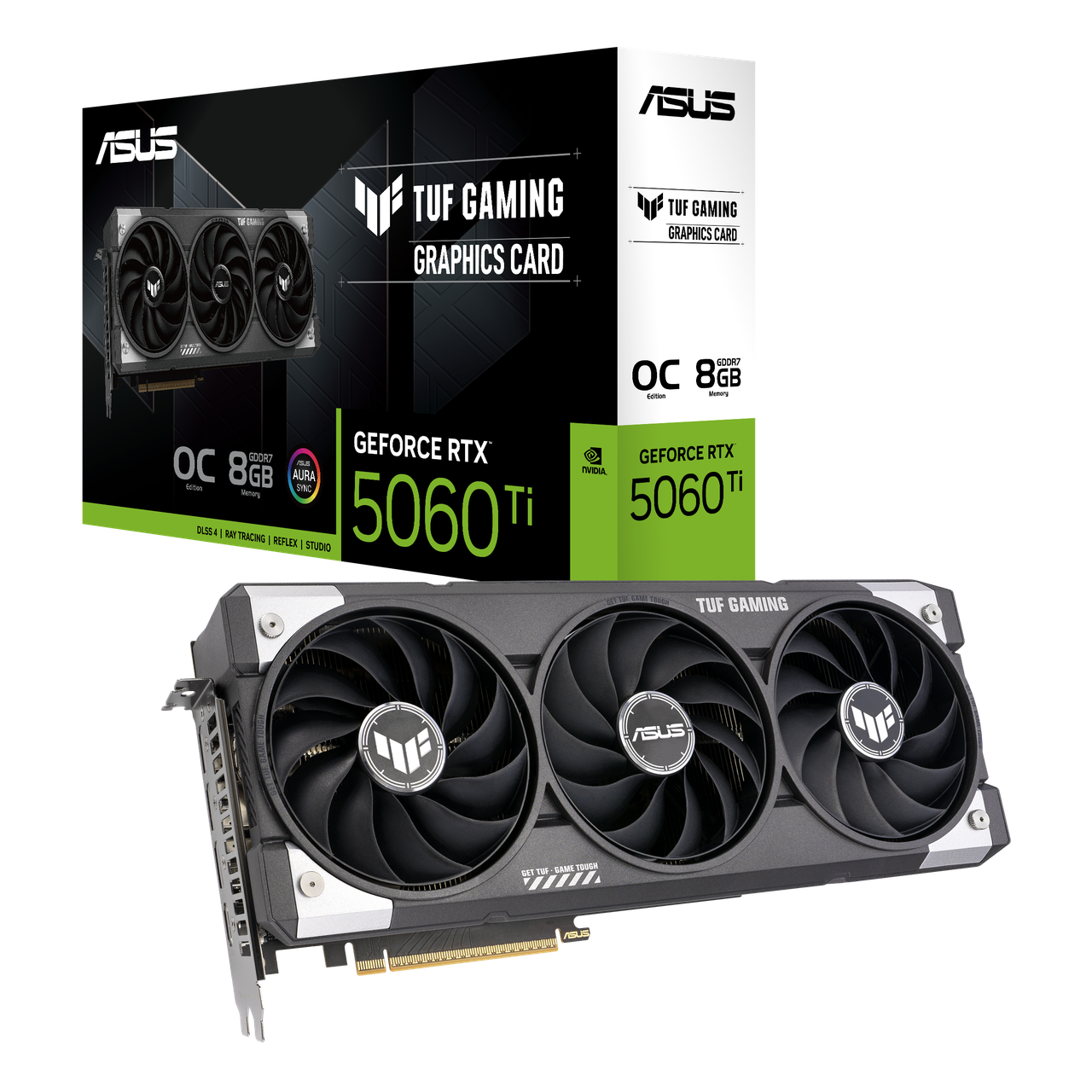 Відеокарта GeForce RTX 5060 Ti 8GB Asus TUF Gaming OC (TUF-RTX5060TI-O8G-GAMING)