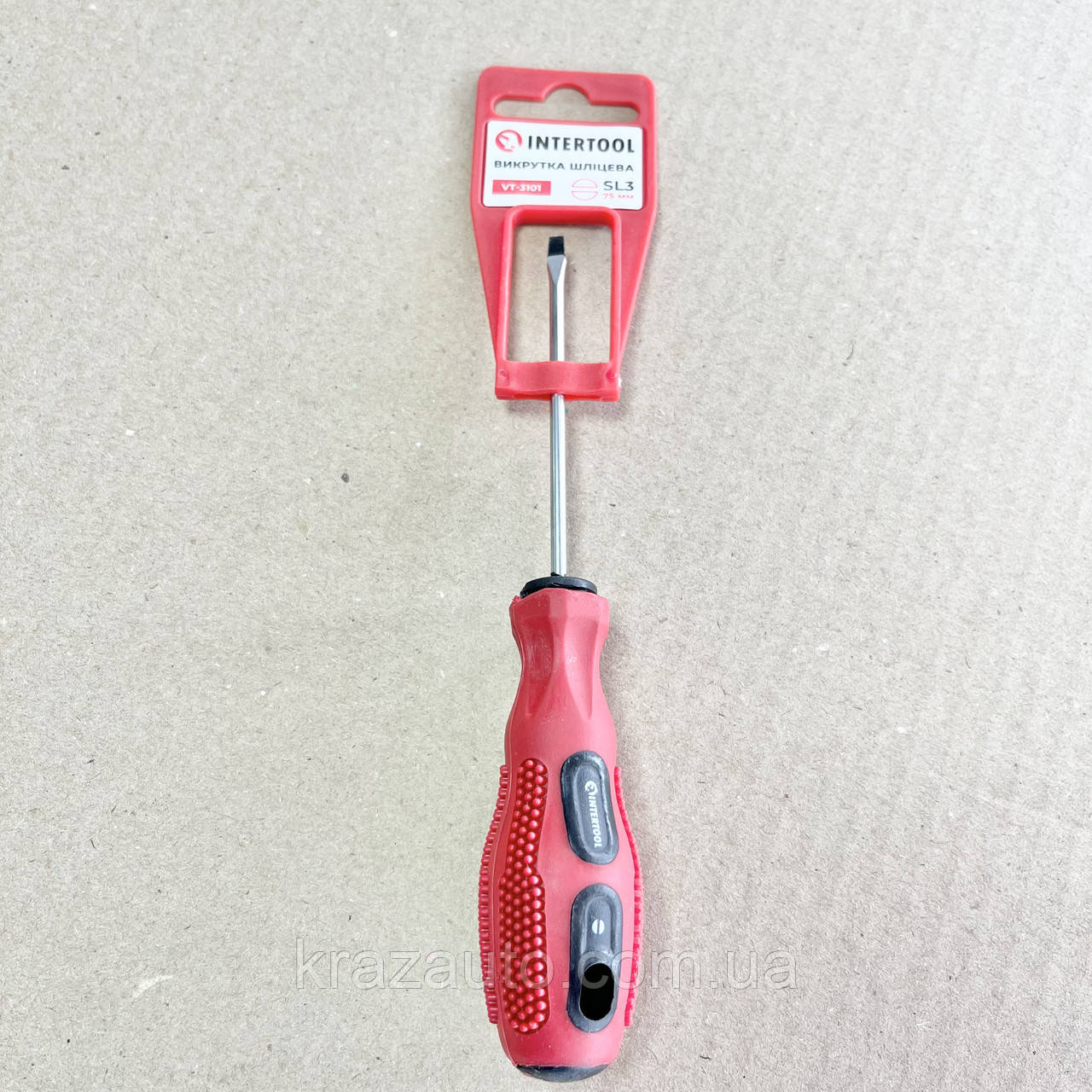 Викрутка SL3*75 мм INTERTOOL VT-3101, фото 1