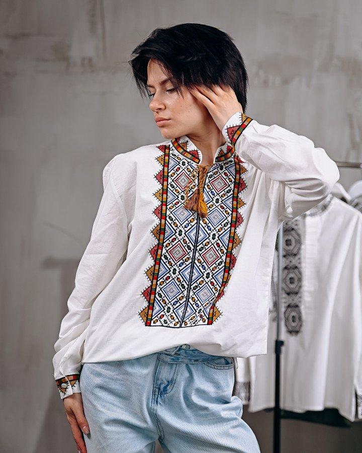 Жіноча Рубашка вишиванка color ПП7440, фото 1