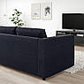 Диван 2-місний IKEA VIMLE Чорно-синій Ширина - 171 см 693.990.16, фото 4