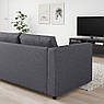 Диван 2-місний IKEA VIMLE Сірий Gunnared  Ширина - 171 см 493.989.75, фото 5