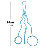 Силіконовий тримач для пустушки та іграшок "Медуза" 1 шт  (теракот), фото 6