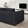 Диван 2-місний IKEA VIMLE Чорний Hillared Ширина - 171 см 994.342.83, фото 3