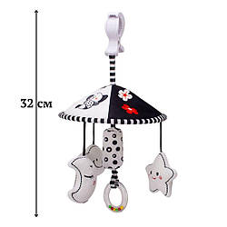 168267-1 T Чорно-біла іграшка підвіска брязкальце