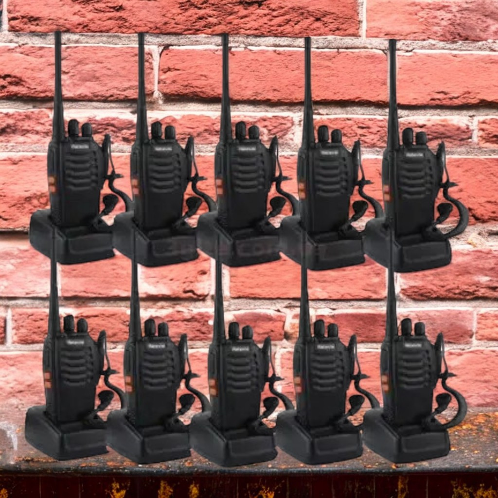 Комплект рацій Baofeng BF-888S 10шт з гарнітурою, радіус дії до 5км Bigtorg.com