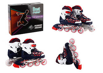 56019 S Ролики Best Roller розмір 30-33, колеса PU, ПЕРЕДНІШЕ КОЛІСО СВІТ, переставні задні колеса