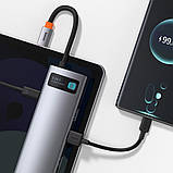 Usb концентратор baseus хаб hdmi usb хаб baseus hub macbook hub type c hdmi gray, фото 6