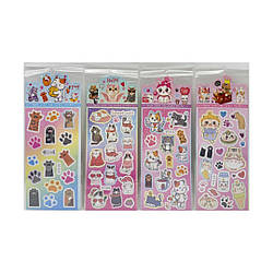 1505 ST Наклейки Котик-лапка 23*9 см