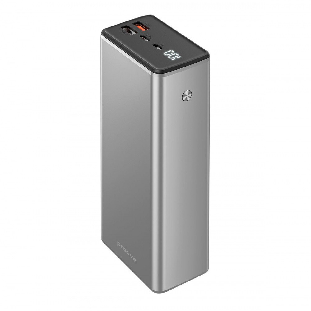 Портативна батарея потужний повербанк 30000 mah з швидкою зарядкою павербанк 30000 повербанк 65w proove gray