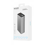 Портативна батарея потужний повербанк 30000 mah з швидкою зарядкою павербанк 30000 повербанк 65w proove gray, фото 3