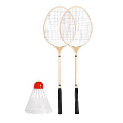 0032 BT-BPS Бадмінтон дерев, 2 ракетки, водолаз, у