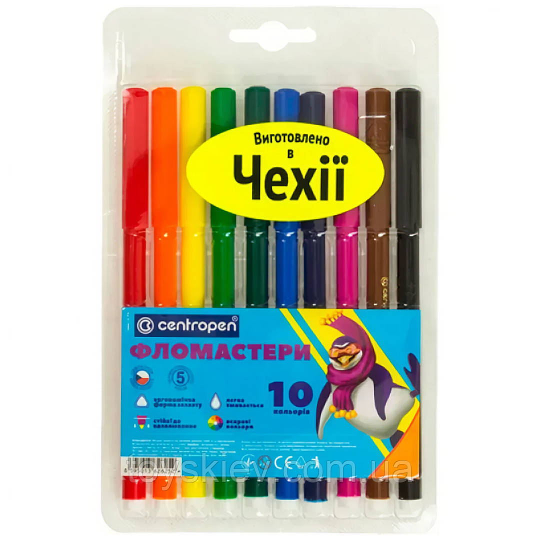 7550/10 Фломастери Чехія Color World 10 кольорів, фото 1