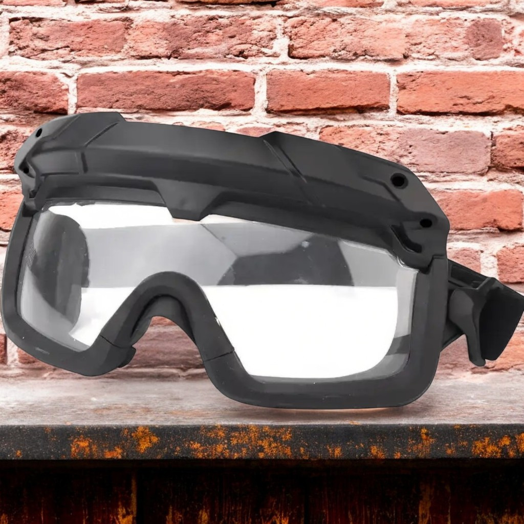 Окуляри під шолом FAST прозора лінза, Black (для Airsoft, Страйкбол)