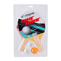 24164 ТТ Ракетки тенісні 2 ракетки + 3 м'ячі, у слюді
