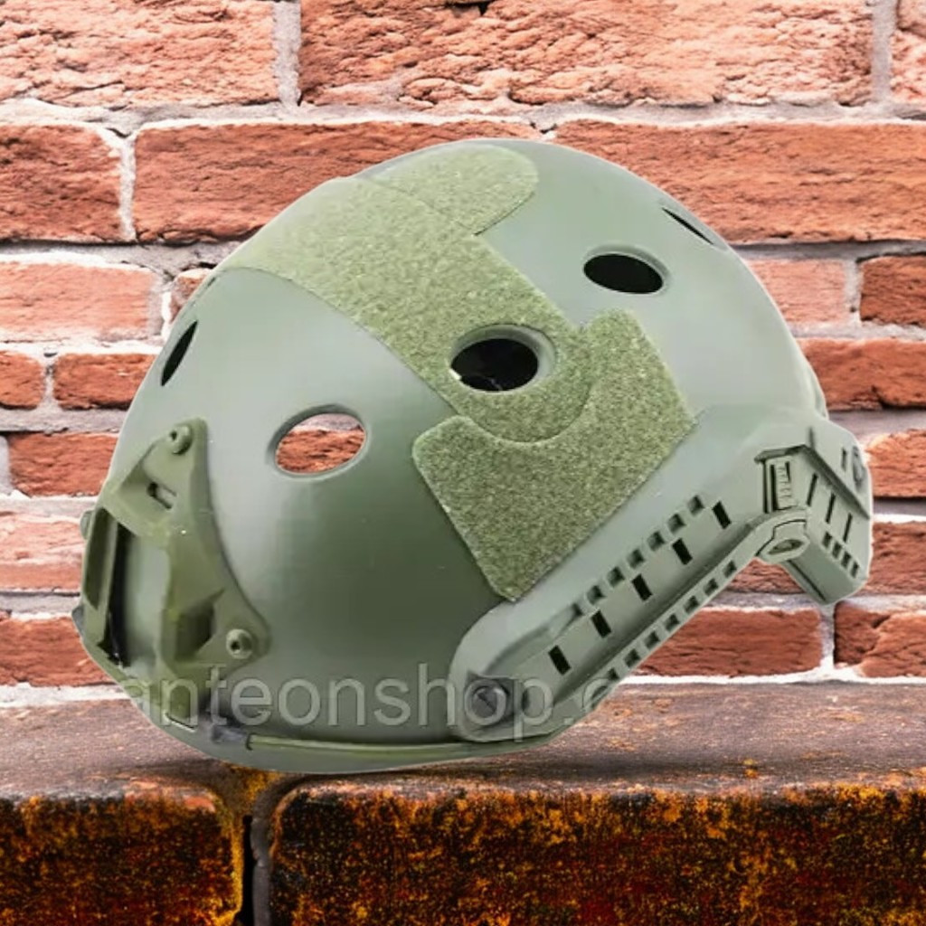 Страйкбольний шолом FAST PJ Олива овальні отвори (Airsoft / Страйкбол)