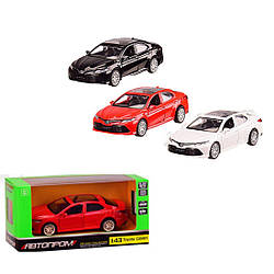 4339 Машинамет. АВТОПРОМ 1:43 Toyota CAMRY, 3 кольори, відк.двері, короб. 14, 5*6, 5*7см