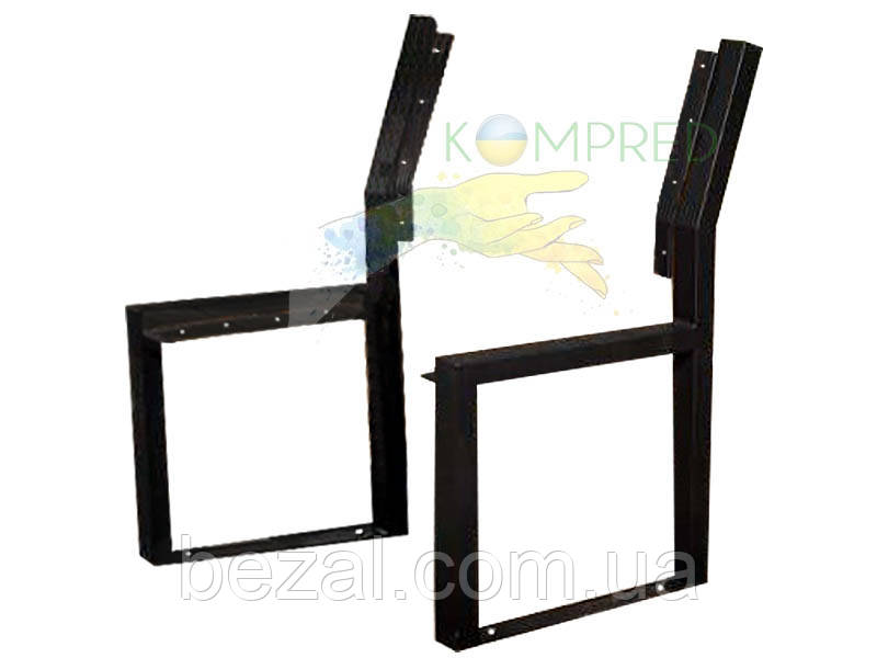 Боковини комплект до лавки ЛЕРА зі спинкою без підлокітників тр60х40  60х600х915мм  чорний Kompred OL696/0, фото 1