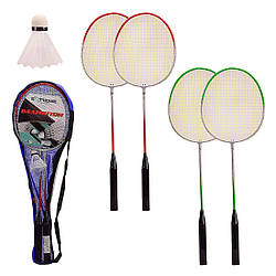 2103 BD Бадмінтон, 2 кольори, 2 ракетки 62 см, у чохлі.