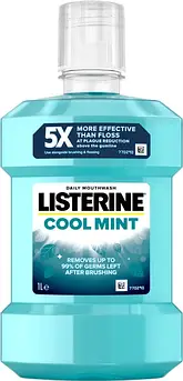Ополіскувач для ротової порожнини Listerine Лістерин Експерт Захист ясен 1000 мл після чищення зубів для зубів