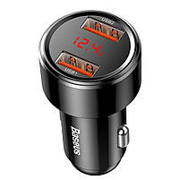 Автомобільний зарядний пристрій Baseus Magic Series Dual QC Digital Display 45W Black, фото 5