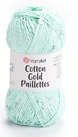 Cotton Gold Paillettes YarnArt-7112 м'ята
