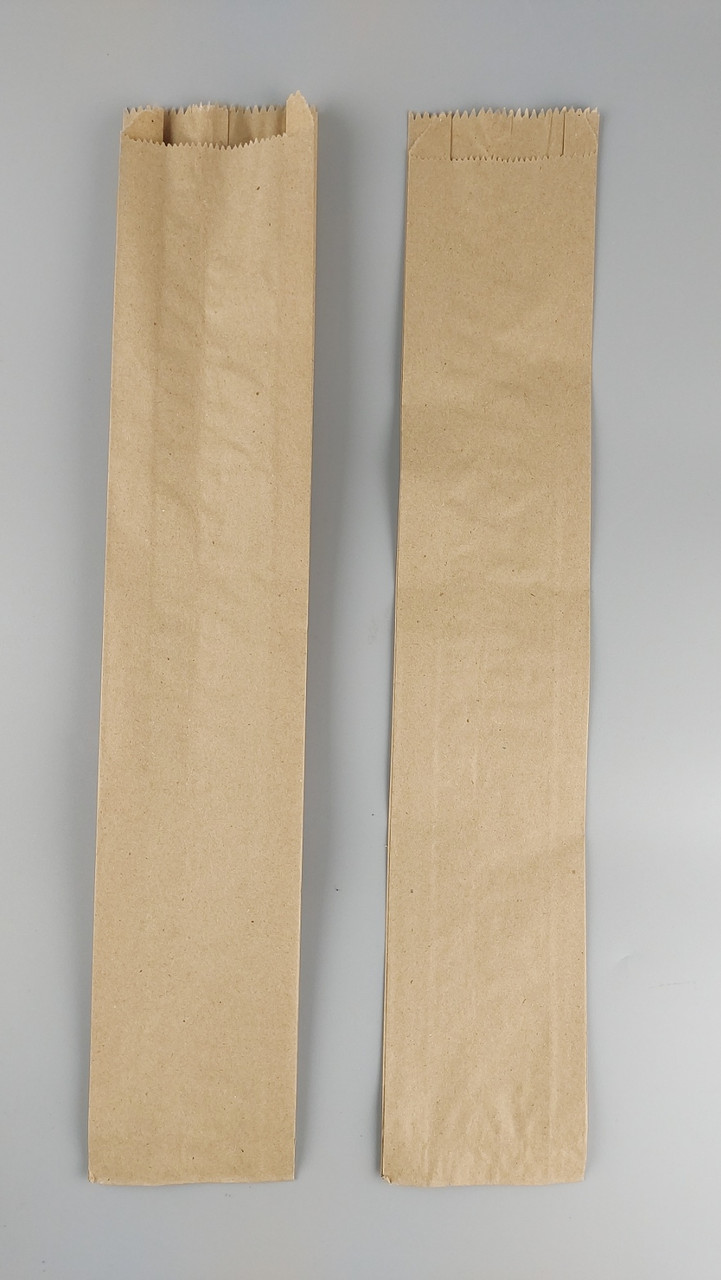 Бумажные пакеты саше 10/4*53 коричневый (100 шт), фото 1