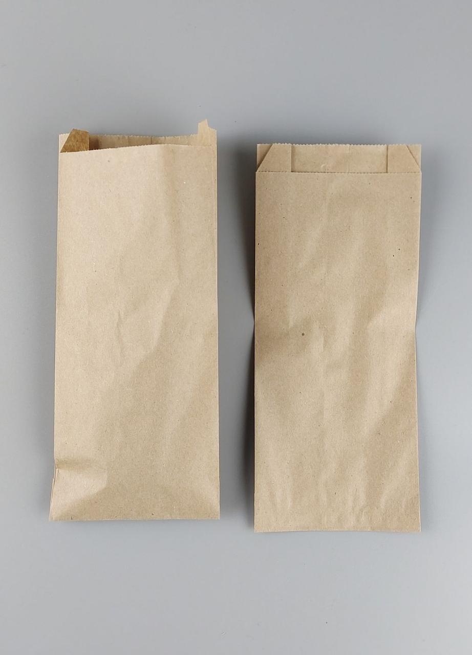 Бумажные пакеты саше 10/4*21 Коричневый (100 шт), фото 1