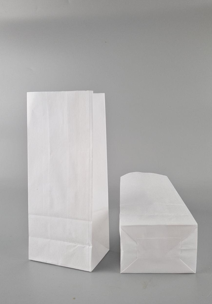 Пакет с дном бумажный 21,5*9*6,5  белый №17 (25 шт), фото 1