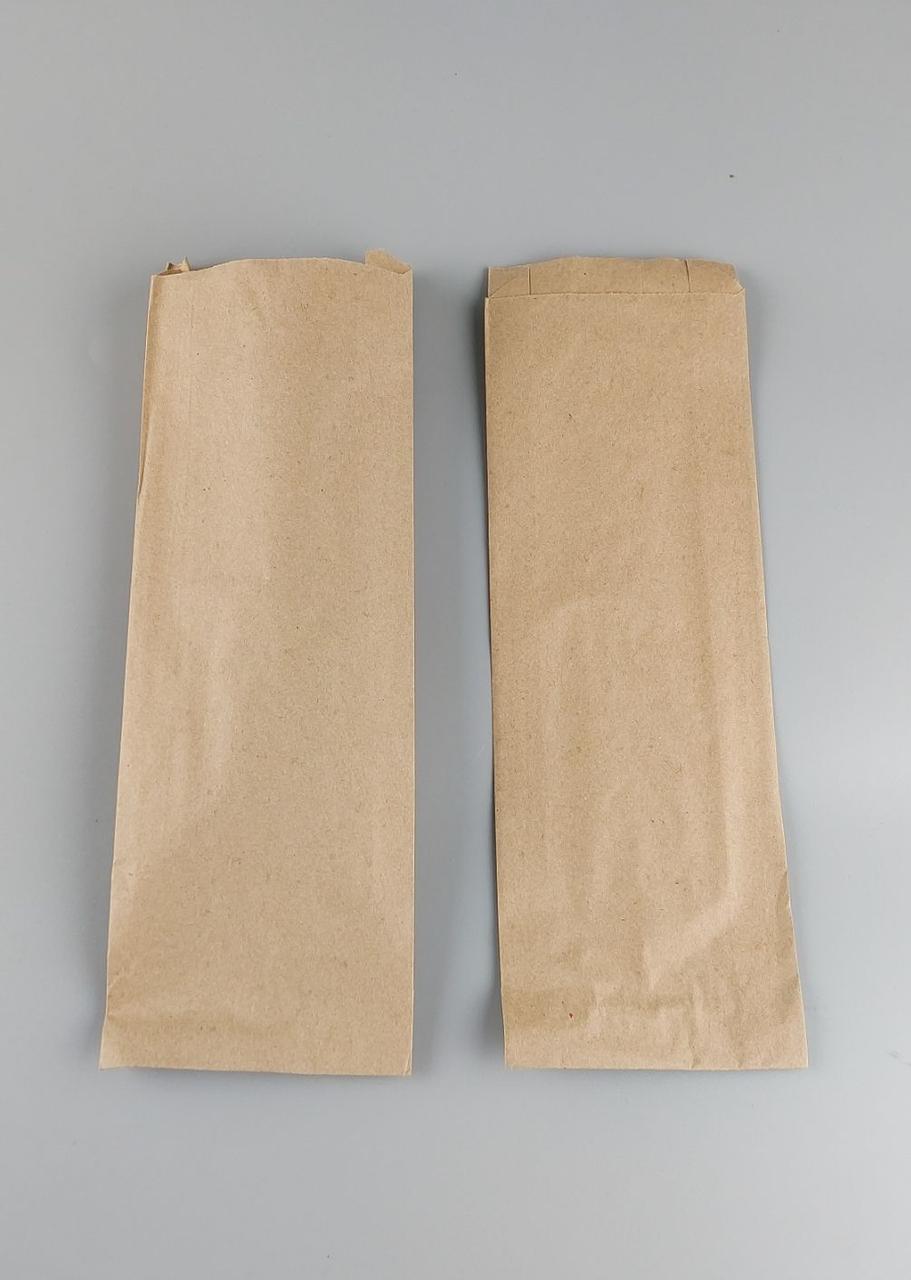 Бумажные пакеты саше10\4*30 коричневый (100 шт), фото 1