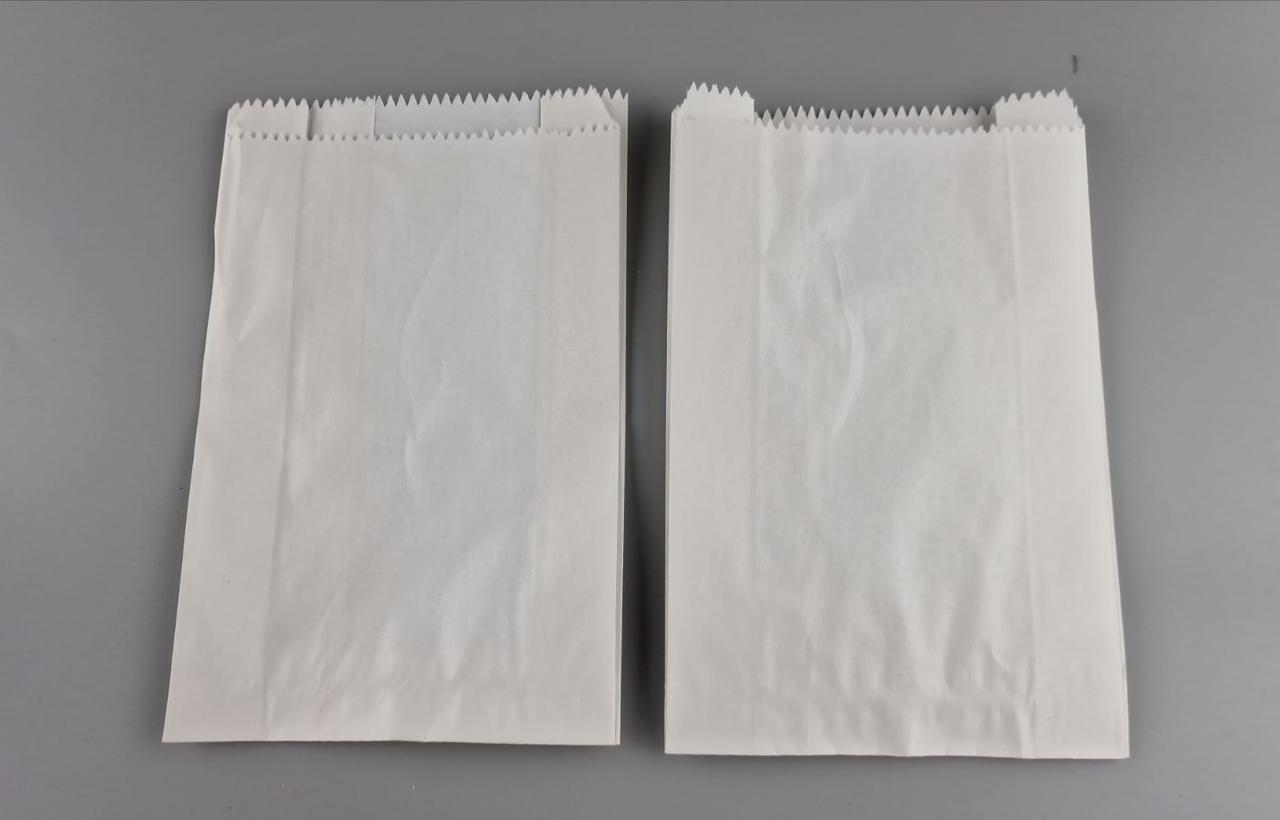 Бумажные пакеты саше 14/6*21 белый (100 шт), фото 1