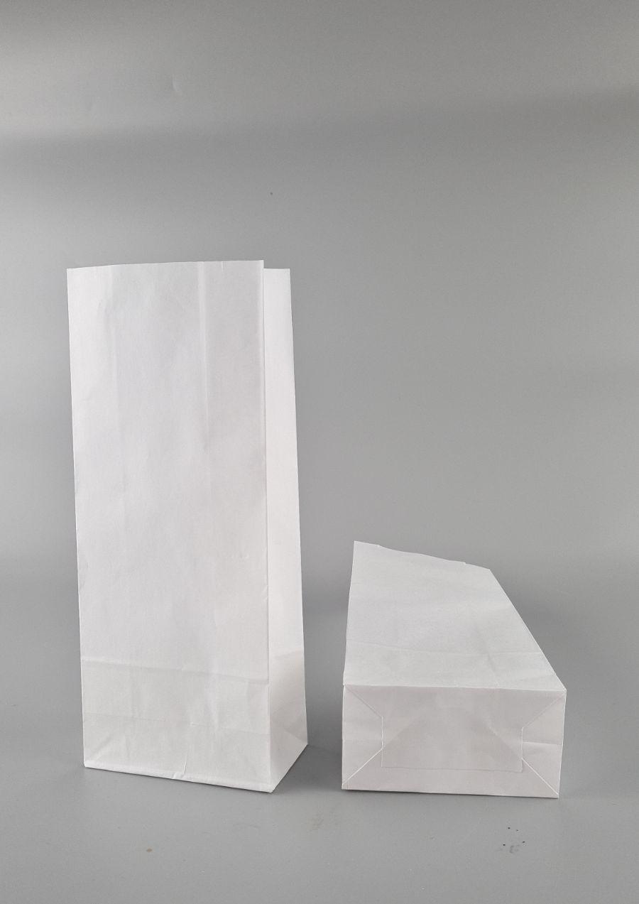 Пакет с дном бумажный 26*11*6 белый №16 (25 шт), фото 1