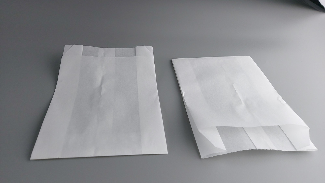 Жиростійкий паперові пакети саше 10/4*14 Білий (100 шт.), фото 1