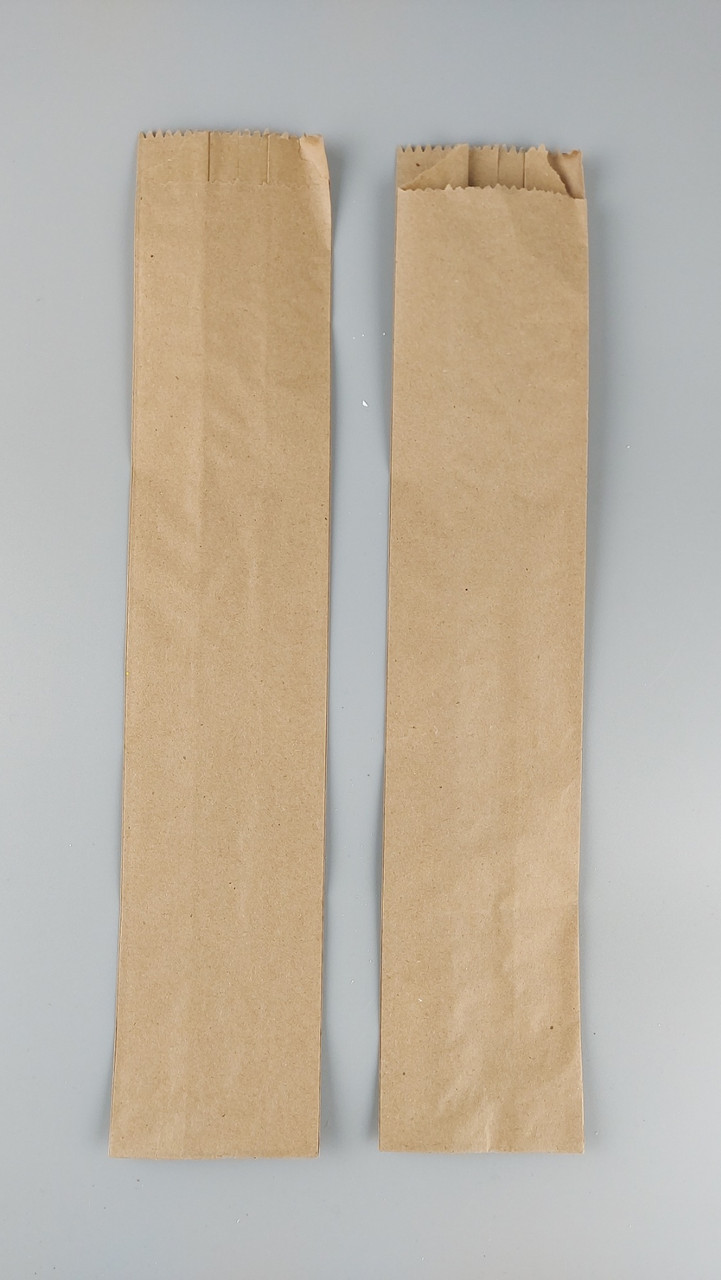 Бумажные пакеты саше 8/6*40 коричневый (100 шт), фото 1