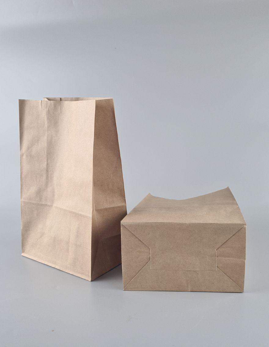 Пакет с дном бумажный 24*15*9 коричневый №11 (25 шт), фото 1