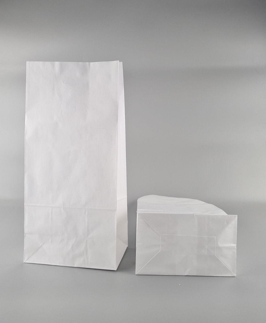Пакет с дном бумажный 39*19*12 белый №1 (25 шт), фото 1