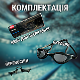 Окуляри для плавання, окуляри для підводного плавання, очки для плавання Hechpro (SWMBL), фото 2