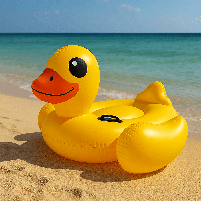 Надувний пліт Intex Каченя 147×147×81 см — жовта качечка для води з ручками, арт. 57556, фото 7