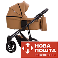 Коляска 2 в 1 Bebetto PASCAL Premium DARK 03 коричнева