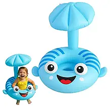 Надувний дитячий круг у формі Ската 70 см, Надувний круг у формі Ската, Круг Скат з отвором для ніжок, фото 4
