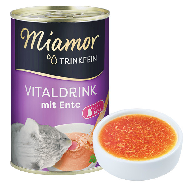 Miamor Vitaldrink mit Ente МІАМОР ВІТАЛДРІНК КАЧКА бульйон напій для котів, фото 1