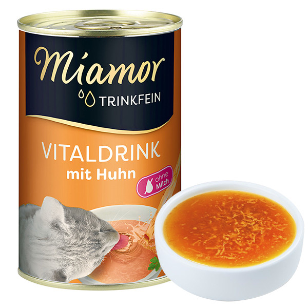 Miamor Vitaldrink mit Huhn МІАМОР ВІТАЛДРІНК КУРКА бульйон напій для котів, фото 1