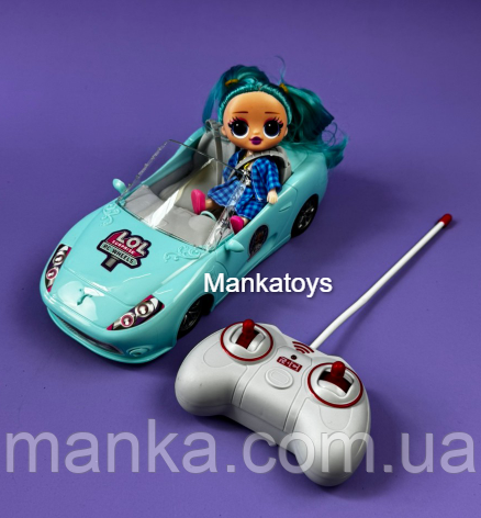 Машина на радіокеруванні для дівчинки з лялькою 029-5 /6/7, рухливі кінцівки, фото 1