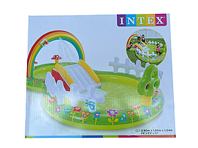 Дитячий надувний ігровий центр Intex Rainbow Ring Play Center 290×180×104 см, фото 4